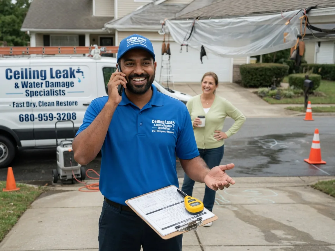 Ceiling Leak Cleanup Newington, GA FAQs